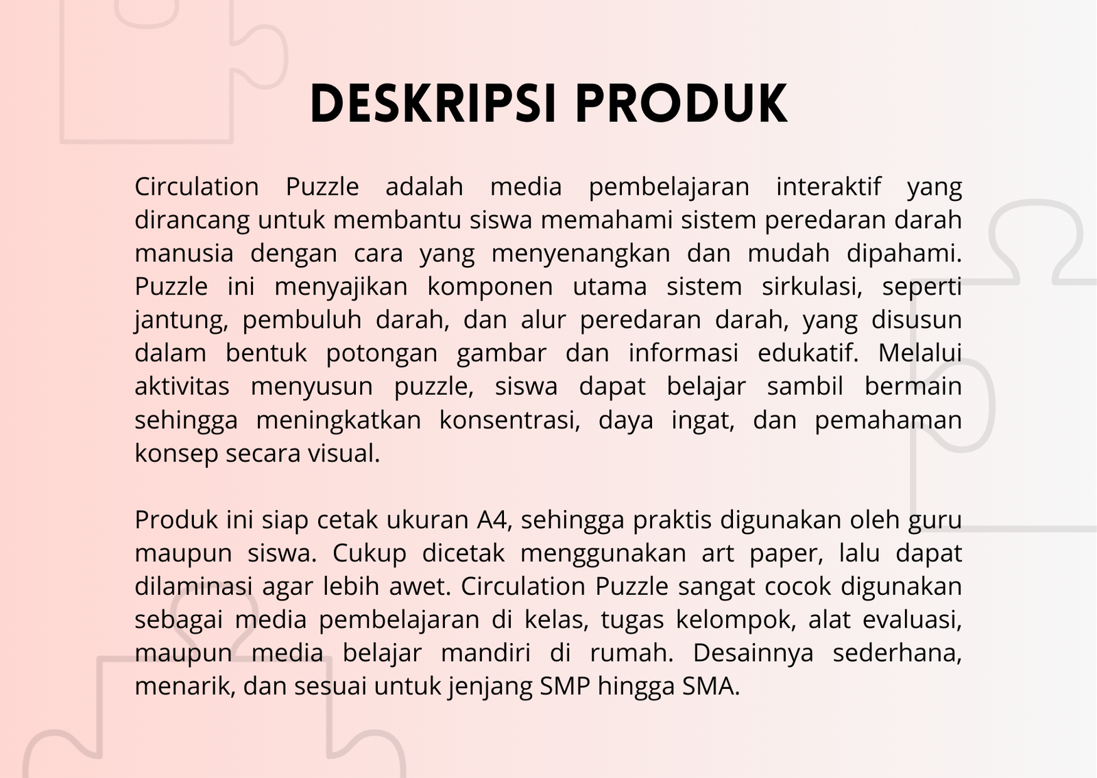 DESKRIPSI PRODUK MSB